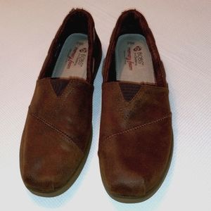 Skechers Womens Bobs Chill Luxe Alpargata Brown Loafers